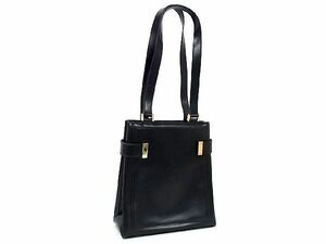 1円 ■美品■ GUCCI グッチ 000 2113 0564 レザー ショルダーバッグ トートバッグ 肩掛け レディース ブラック系 BE8303