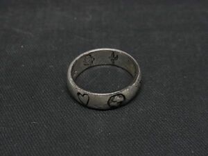 1円 GUCCI グッチ ブラインドフォーラブ SV925 リング 指輪 アクセサリー 表記サイズ 6(約5号) シルバー系 BI0635