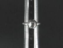 1円 ■美品■ TIFFANY＆Co. ティファニー ハードウェア ボールリング SV925 リング 指輪 アクセサリー 約8号 シルバー系 AS3549_画像4