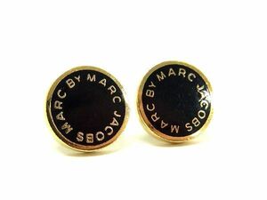 1円 ■美品■ MARC BY MARC JACOBS マークバイマークジェイコブス ピアス アクセサリー レディース ブラック系×ゴールド系 AU7256