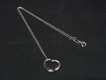 ■美品■ TIFFANY＆Co ティファニー エルサペレッティ オープンハート SV925 ネックレス アクセサリー レディース シルバー系 AQ6114_画像1