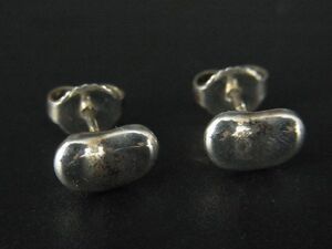 ■美品■ TIFFANY＆Co ティファニー エルサペレッティ ビーン SV925 ピアス アクセサリー レディース シルバー系 AT3820