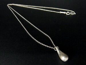 ■美品■ TIFFANY＆Co ティファニー エルサペレッティ ティアドロップ SV925 ネックレス アクセサリー シルバー系 AU5309