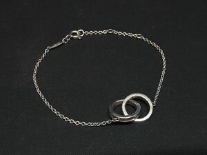 ■美品■ TIFFANY＆Co ティファニー1837 インターロッキングサークル SV925 チェーン ブレスレット アクセサリー シルバー系 AT5693