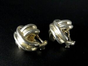 ■美品■ TIFFANY＆Co ティファニー シグネチャー SV925 ピアス アクセサリー レディース シルバー系 AV3888