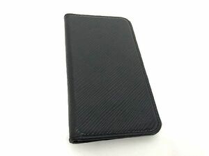 1円 ■美品■ LOUIS VUITTON ルイヴィトン M67486 エピ フォリオ 手帳型 iPhoneXR対応 アイフォンケース スマホケース ブラック系 AU8814