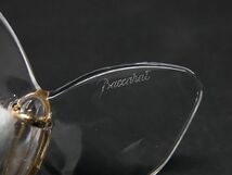 1円 ■極美品■ Baccarat バカラ クリスタルガラス K18 750 18金 総重量 約16.7g バタフライ ピンブローチ アクセサリー クリア BG6153_画像4