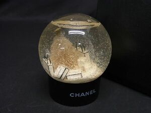 1円 CHANEL シャネル ココマーク スノードーム 2012年 オブジェ 置物 インテリア アイボリー系 BF5027