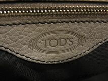 1円 ■美品■ TODS トッズ レザー ハンドバッグ ショルダー 肩掛け レディース グレージュ系 AT4958_画像6