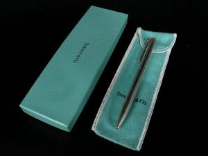 1円 ■美品■ TIFFANY＆Co ティファニー Tクリップ SV925 ツイスト式 ボールペン 筆記用具 ステーショナリー シルバー系 AT5332
