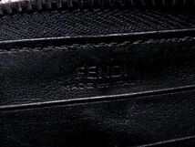 1円 FENDI フェンディ レザー ラウンドファスナー 長財布 ウォレット 小銭入れ 札入れ レディース ブラック系×マルチカラー BH0962_画像5