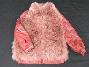 1円 ■極美品■ SAGA FOX サガフォックス フォックスファー 毛皮 コート 上着 アウター サイズ 11 洋服 レディース レッド系 AS5107