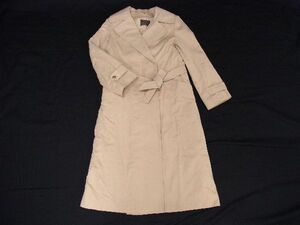 1円 ■美品■ ROTINY ロティニー ラムファー トレンチコート ロングコート アウター 上着 サイズ 9 洋服 レディース ベージュ系 BF4677