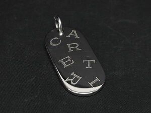 1円 ■美品■ Cartier カルティエ ネックレストップ ペンダントトップ チャーム アクセサリー レディース メンズ シルバー系 AU8505