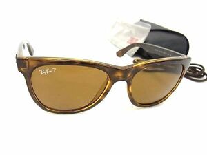 1円 ■美品■ Ray-Ban レイバン RB 4184 710/83 54□17 145 3P サングラス メガネ 眼鏡 レディース メンズ ブラウン系 AU5862