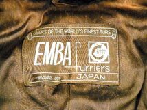1円 EMBA エンバ ミンクファー 毛皮 ショートコート アウター ジャケット 表記サイズ 11号 上着 洋服 レディース ブラウン系 BG4835_画像4