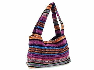 ■新品■未使用■ MISSONI ミッソーニ コットン100％ ハンドバッグ トートバッグ ショルダー レディース マルチカラー DA5801