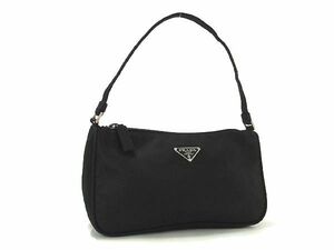 ■新品同様■ PRADA プラダ テスートナイロン ハンドバッグ ミニバッグ メンズ レディース ブラック系 BH1090