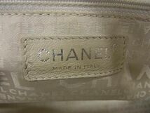 1円 CHANEL シャネル ココマーク レザー×キャンバス ハンドバッグ トートバッグ ショルダーバッグ レディース アイボリー系 AW1308_画像6