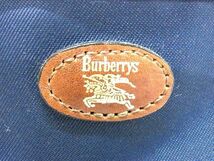 1円 ■美品■ Burberrys バーバリーズ ノバチェック ナイロン ハンドバッグ ミニバッグ レディース ネイビー系×ブラウン系 AX0212_画像6