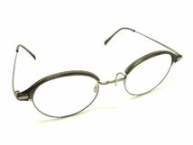 1円 ■極美品■ ayame アヤメ BEANIE VG 47□21 メガネ 眼鏡 めがね レディース メンズ シルバー系 AT5283_画像1