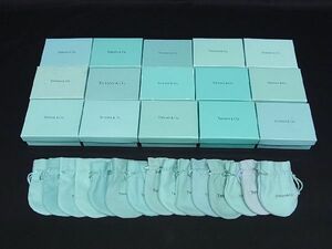 1円 ■極美品〜■ TIFFANY＆Co ティファニー ボックス 箱 巾着 保存袋 アクセサリーケース 小物入れ 15点セット まとめ売り DA5965