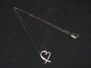 1円 TIFFANY＆Co ティファニー パロマピカソ ラビングハート SV925 ネックレス ペンダント アクセサリー レディース シルバー系 AT5673