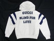 1円 ■極美品■ GUCCI グッチ コットン100％ 長袖 トレーナー スウェット トップス 洋服 サイズXS メンズ アイボリー系 AU4924_画像2