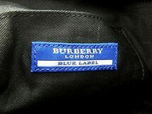 1円 ■美品■ BURBERRY バーバリーブルーレーベル キャンバス×レザー トートバッグ ショルダーバッグ 肩掛け ブラック系 AT7726_画像6