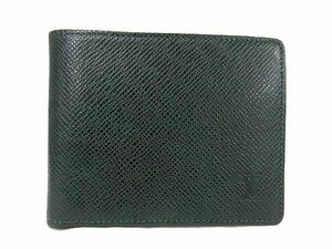 1円 ■極美品■ LOUIS VUITTON ルイヴィトン M30474 タイガ ポルトビエ 9カルトクレディ 二つ折り 財布 ウォレット エピセア BH0318