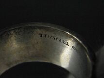 1円 TIFFANY＆Co ティファニー アトラス ワイド SV925 リング 指輪 アクセサリー 約22号 メンズ レディース シルバー系 AU5940_画像3