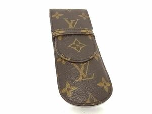 1円 LOUIS VUITTON ルイヴィトン M62990 モノグラム エテュイ スティロ ペンケース ペン入れ ステーショナリー ブラウン系 AU8134