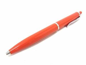 1円 ■美品■ Pelikan ペリカン ノック式 ボールペン 筆記用具 文房具 ステーショナリー レディース メンズ レッド系×シルバー系 AU8415