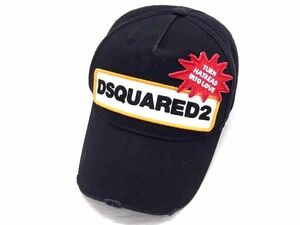 1円 DSQUARED2 ディースクエアード コットン キャップ 帽子 メンズ レディース ブラック系 BE8847