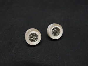 1円 CHANEL シャネル ココマーク 99A ピアス アクセサリー レディース ホワイト系×シルバー系 AT7224