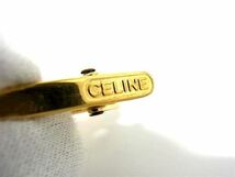 1円 ■美品■ CELINE セリーヌ カフス カフリンクス ネクタイピン アクセサリー 2点セット ビジネス 紳士 メンズ ゴールド系 AX0574_画像6