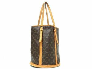 1円 LOUIS VUITTON ルイヴィトン M42236 モノグラム バケットGM バケツ型 ショルダーバッグ トート レディース ブラウン系 BH1287