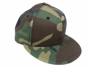 ■新品■未使用■ NEWERA ニューエラ コットン100％ カモフラージュ ベースボールキャップ 帽子 表記サイズ 7 1/4 グリーン系 AV1797