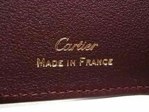 ■新品■未使用■ Cartier カルティエ カルティエ レザー 6連 キーケース 鍵入れ メンズ レディース ボルドー系 AX0164_画像4