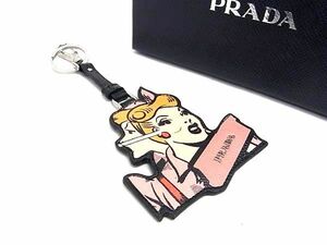 ■ Новый ■ Неиспользованный ■ PRADA Prada Кожаный Брелок Сумка Шарм Розовый AT5882