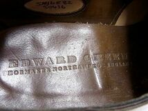 1円 EDWARD GREEN エドワードグリーン バークレー レザー パンチング ビジネスシューズ 靴 紳士 メンズ ブラウン系 AX0025_画像5