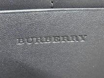 1円 ■新品同様■ BURBERRY バーバリー レザー 二つ折り 長財布 ウォレット 小銭入れ 札入れ カード入れ レディース ネイビー系 AT8607_画像6