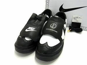 1円 ■新品■未使用■ NIKE×PEACEMINUSONE ナイキ×ピースマイナスワン レザー スニーカー サイズ 28.0cm 靴 シューズ ブラック系 BE8928