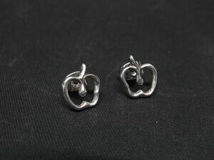 1円 ■美品■ TIFFANY＆Co ティファニー エルサペレッティ アップル SV925 ピアス アクセサリー レディース シルバー系 AM8277