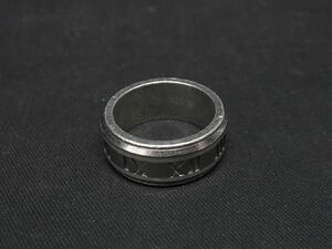 1円 TIFFANY＆Co ティファニー アトラス SV925×チタン リング 指輪 アクセサリー 約11号 メンズ レディース シルバー系 AT5676