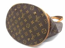 1円 LOUIS VUITTON ルイヴィトン M42236 モノグラム バケットGM バケツ型 ショルダーバッグ トート レディース ブラウン系 BF5294_画像4