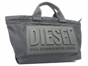 1円 ■美品■ DIESEL ディーゼル ナイロン ハンドバッグ トートバッグ レディース ブラック系 AS6074