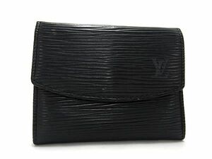 1円 ■美品■ LOUIS VUITTON ルイヴィトン M63412 エピ ポルトモネ サーンプル コインケース コインパース 小銭入れ ブラック系 AS6643