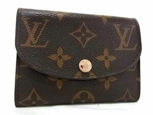 1円 LOUIS VUITTON ルイヴィトン M41939 モノグラム ポルトモネ ロザリ コインケース カードケース ブラウン系×ボルドー系 AS8124