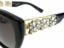 ■新品同様■ ChristianDior クリスチャンディオール Dior Mystere AM3XQ ビジュー サングラス メガネ 眼鏡 レディース ブラック系 BG5018_画像3